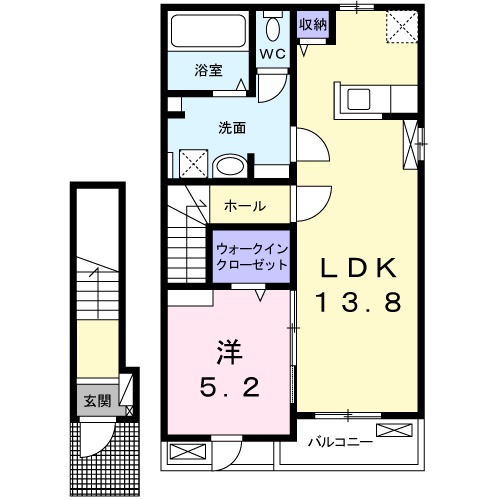 ルシードBの間取り