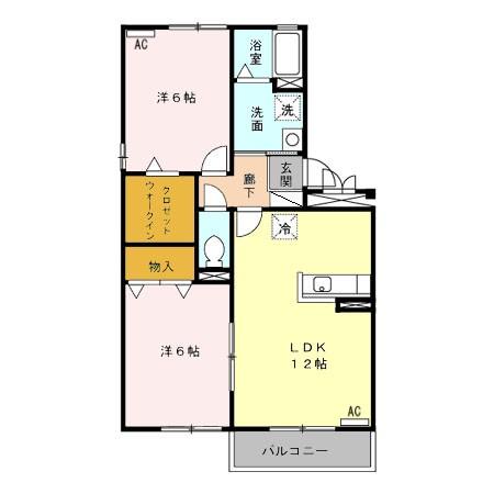 ルミエール Aの間取り