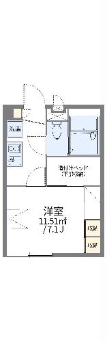 レオパレスマカービルシャナの間取り