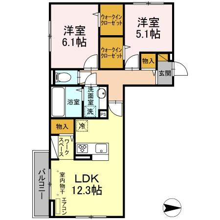 ハイピクチャーE棟の間取り