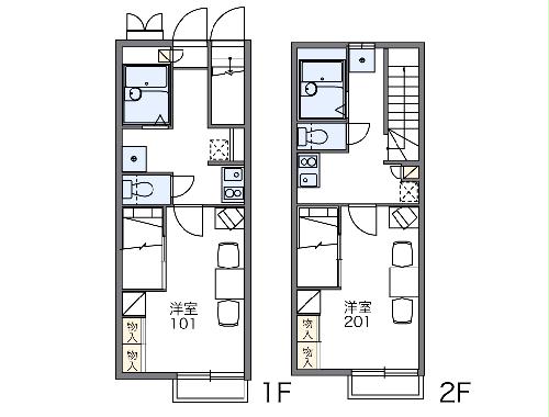 レオパレスアルファータカネの間取り