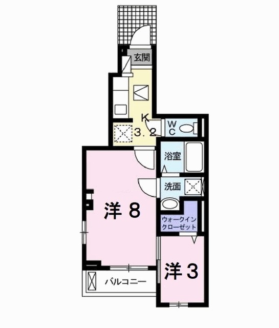 ラ・オハナ甲斐の間取り