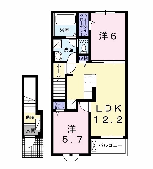 エピナール東茂原の間取り