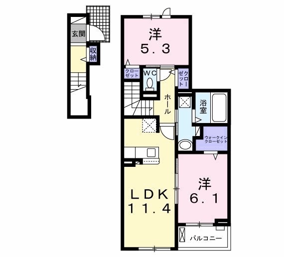 アリヴィオ末広の間取り