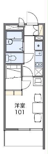 レオパレスカーサ コリーナの間取り
