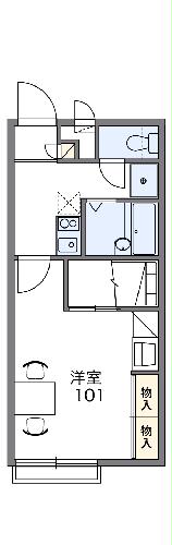 レオパレスサウスヴィラの間取り