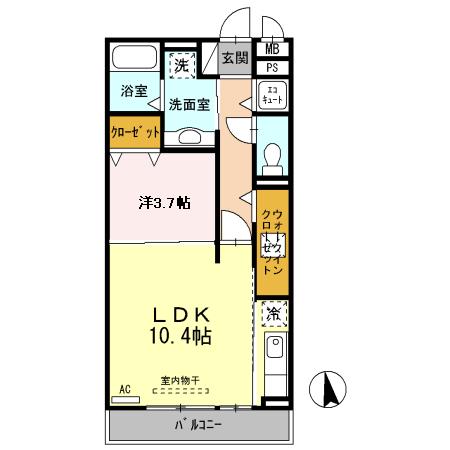 Comodo Satsuki(コモドサツキ)の間取り