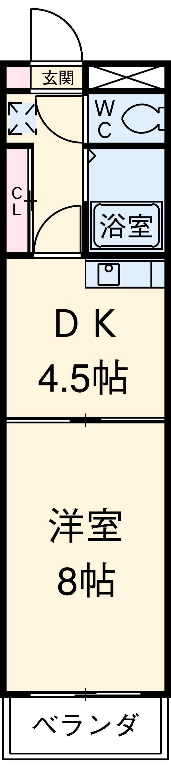 共立リライアンス八王子Ⅱの間取り