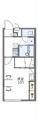 レオパレスひそこBの間取り