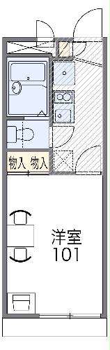 レオパレス紅雪北の間取り