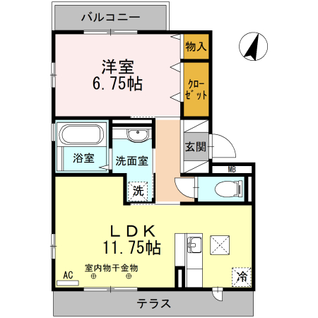 ロイヤルティアラ Ⅴ・Ⅵ Ⅵの間取り