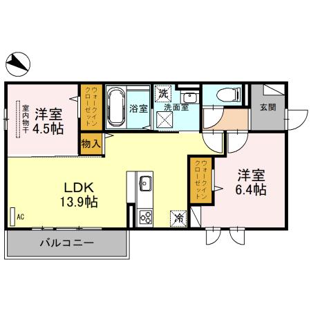 GRANDEL B棟の間取り