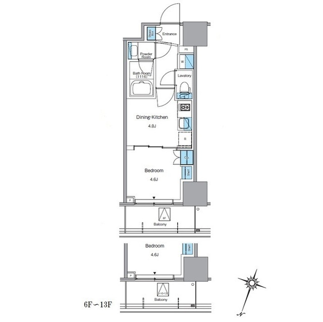 ルフォンプログレ渋谷ヒルトップの間取り