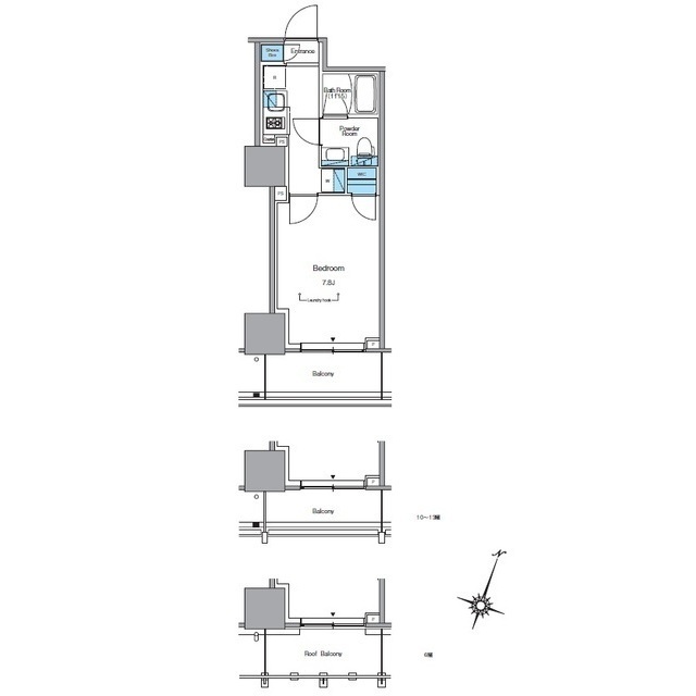 ルフォンプログレ渋谷ヒルトップの間取り