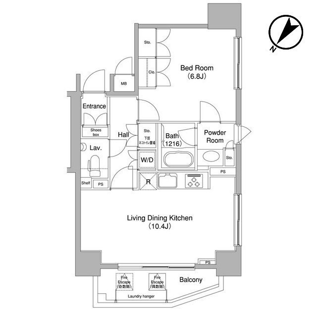 コンフォリア三宿の間取り