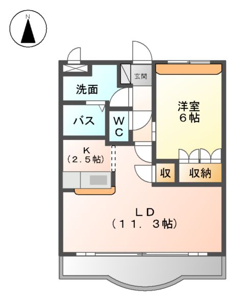ボナール・ディアコートの間取り