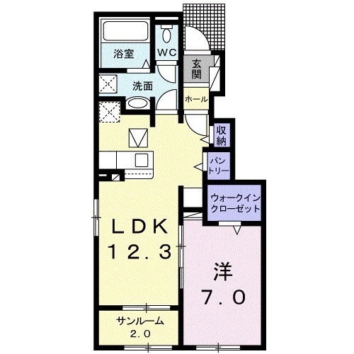 アルコバレーノの間取り