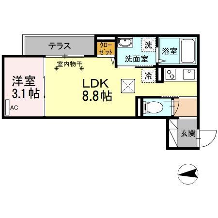 コルツァ蓮根の間取り