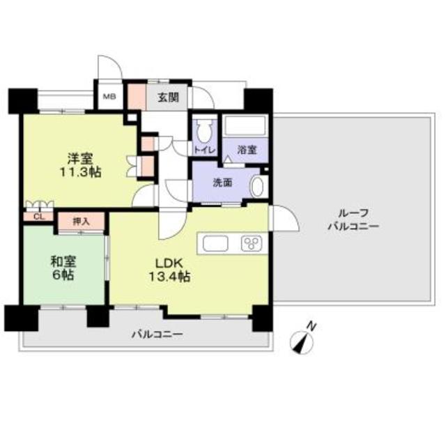 ソワール新檜尾台六号棟の間取り