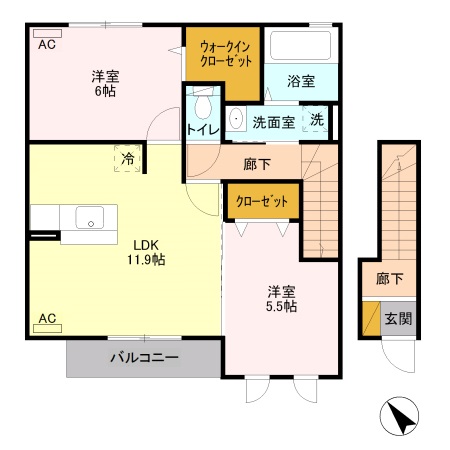 ティンカーベル Bの間取り