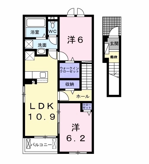 ル ソレイユⅠの間取り
