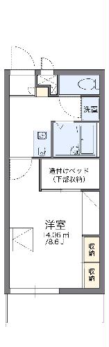 レオパレスパレスマンション　Ⅱの間取り