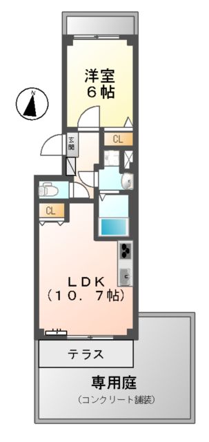 グロリアの間取り