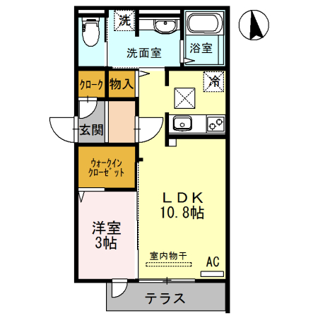 セジュール中穂積の間取り