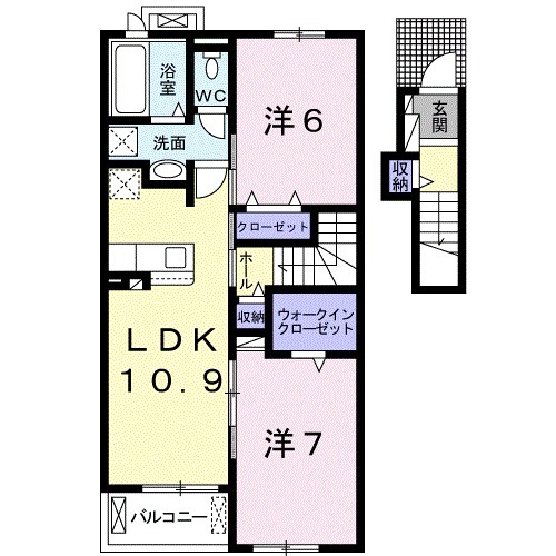 ルミナス Bの間取り