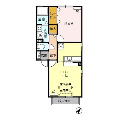 C.F HEIGHTS Qの間取り