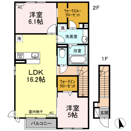 ルーチェ ソラーレ A棟の間取り
