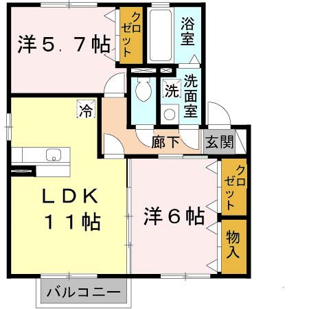 サンセールNの間取り