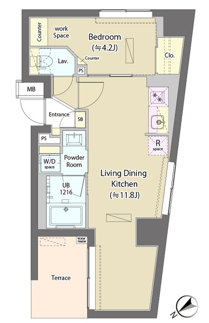 ラフォンテ田端の間取り
