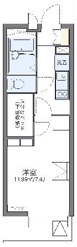 レオパレスモンジュイの間取り