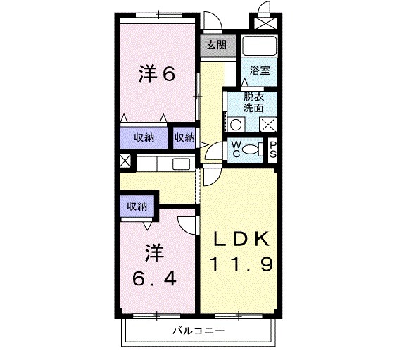 シャルム ジャルダンの間取り