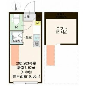 ハーモニーテラス高円寺南Ⅴの間取り