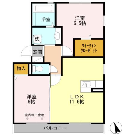 アコール上野の間取り