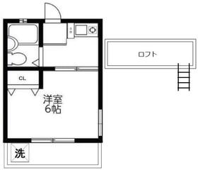ヤングリーフ・201号室の間取り
