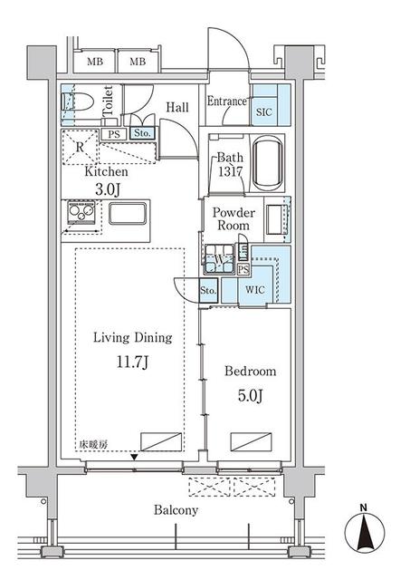 グランドゥールプレミアム代々木大山の間取り