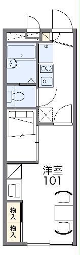 レオパレス花咲の丘Ⅱの間取り