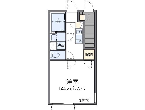 クレイノソレイユ立川の間取り