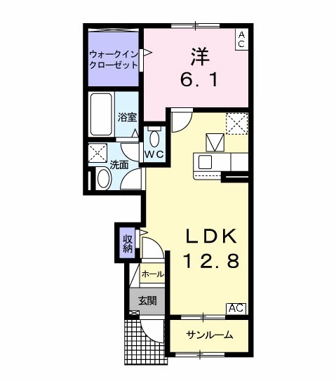 ヒーリングハウスⅣの間取り