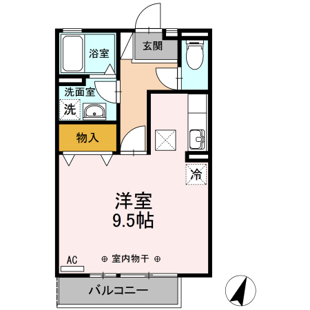 エスメール川合の間取り