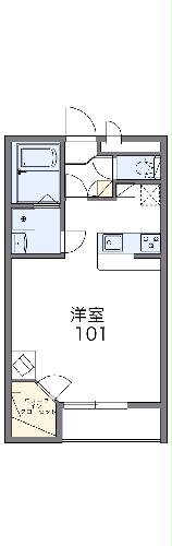 レオパレスラフィネの間取り