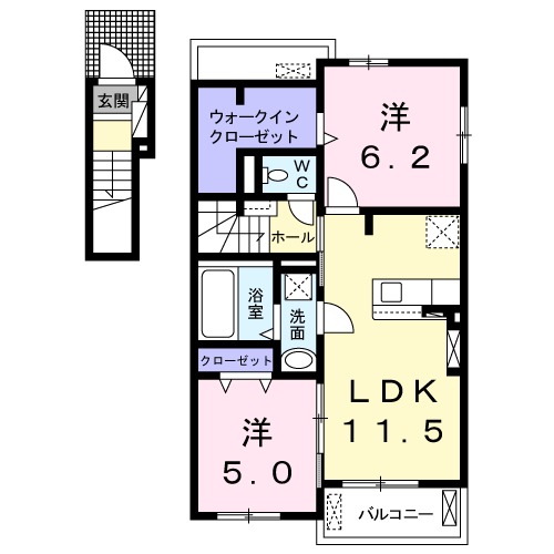 メイプルパティオの間取り