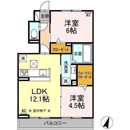AVANTI狐ヶ崎の間取り