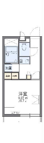 レオパレスエクレールの間取り