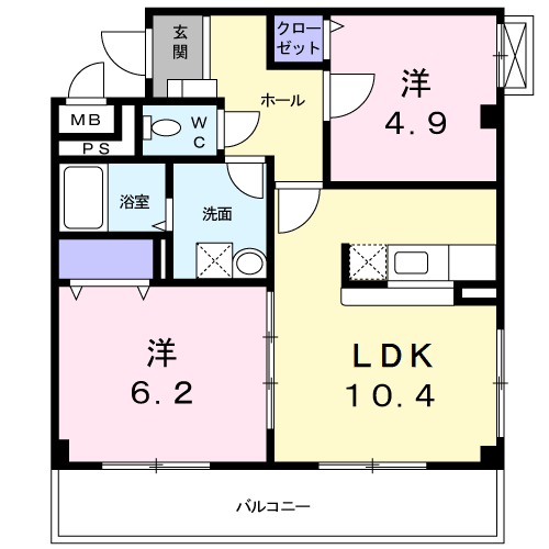 グランソレイユの間取り