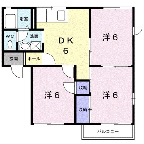 エーデルハイムAの間取り