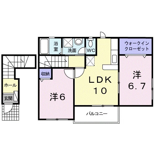 ベルファミーユ Ⅰの間取り